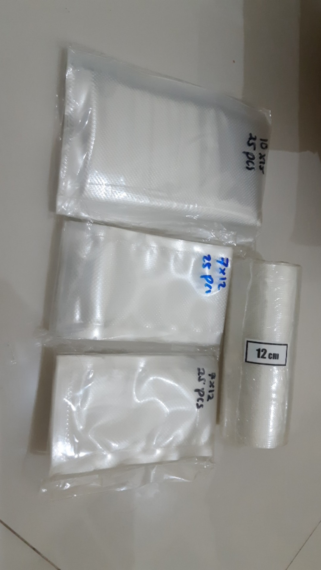 Plastik Vacum Texture Embos  7x12 Cm / Vacuum Bag