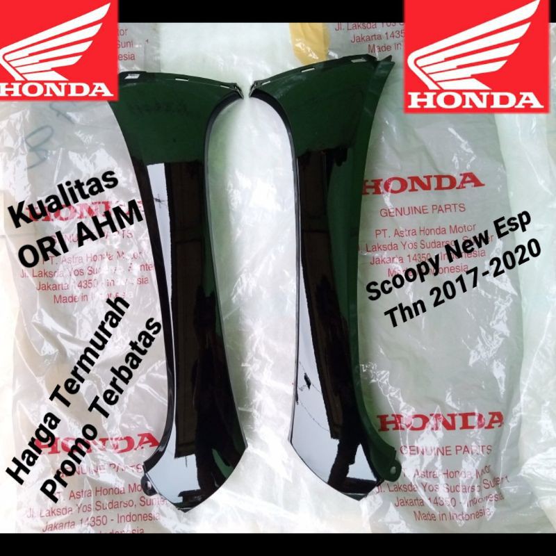 Sayap Kanan kiri kap Body depan Scoopy new fi esp 2018-2019 Warna Hitam glosy original