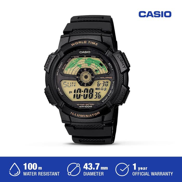 Casio Jam Tangan Pria AE-1100W-1BVDF Original