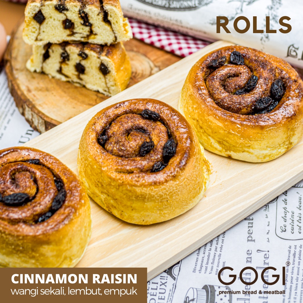 

Cinnamon Roll Isi 4 Pcs / Roti Cinnamon Raisin Roll Roti Cinnamon Bun