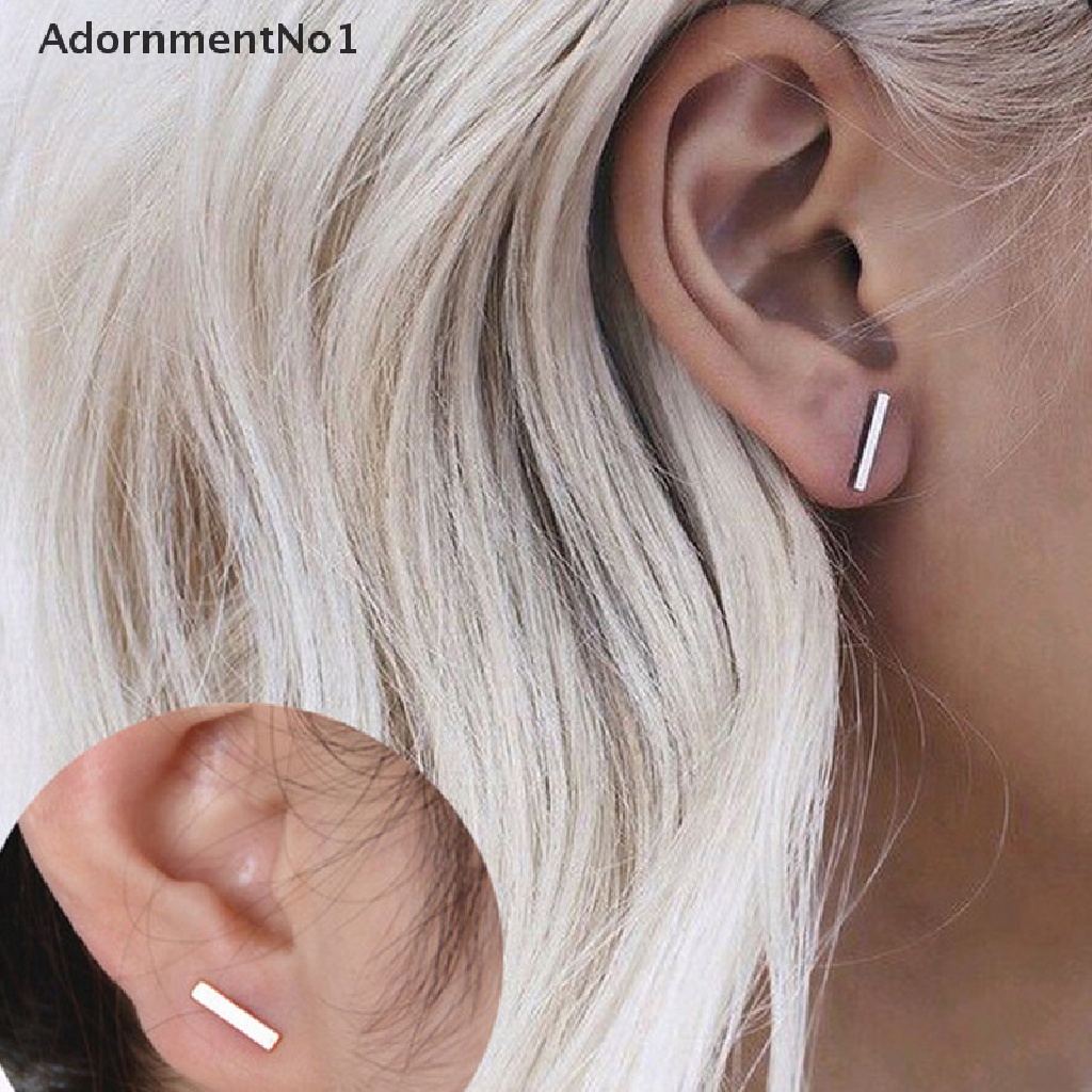 (AdornmentNo1) Anting Tusuk Bentuk T Model Punk / Simple Untuk Wanita