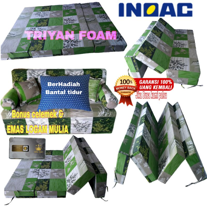 Kasur Inoac Lipat 4 no 1 Ukuran 180x200 Tebal 15 all size