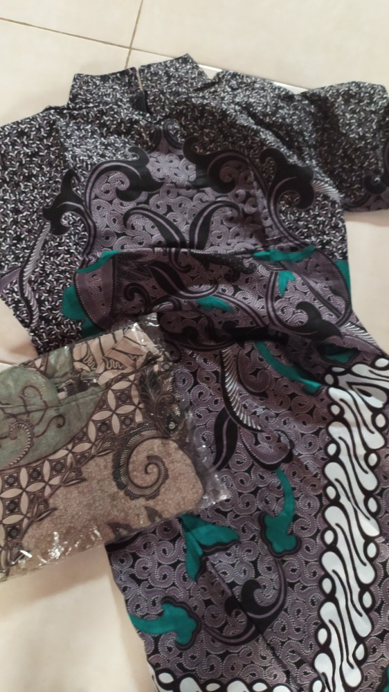 Batik Tunik Motif Terbaru Pekalongan Original Zipper M L Xl Xxl Xxxl Td 209