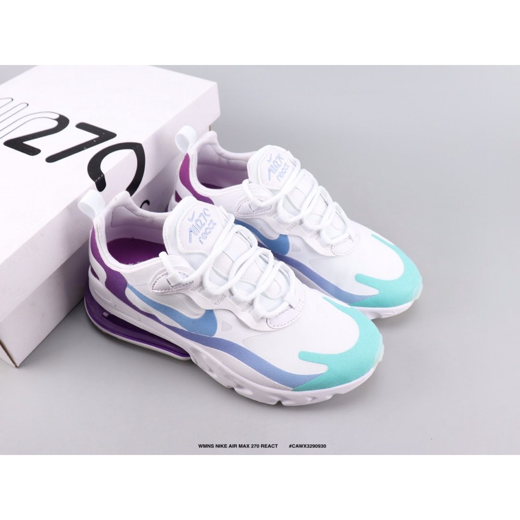 Wmns Nike Air Max 270 React Women S Shoes Fashion Casual Cushioning Sneakers Running Shoes Shopee Indonesia