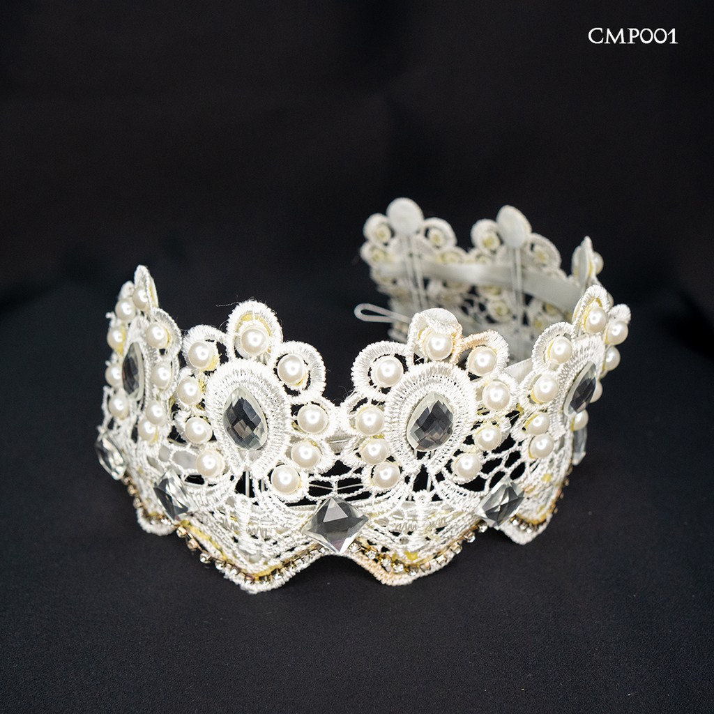 [STOK TERBATAS] MAHKOTA TIARA PENGANTIN HEADPIECE PESTA PERNIKAHAN CMP001