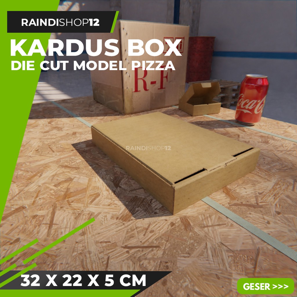 

BOX 32 X 22 X 5 CM KARDUS DIE CUT PIZZA KEMASAN PACKAGING KADO