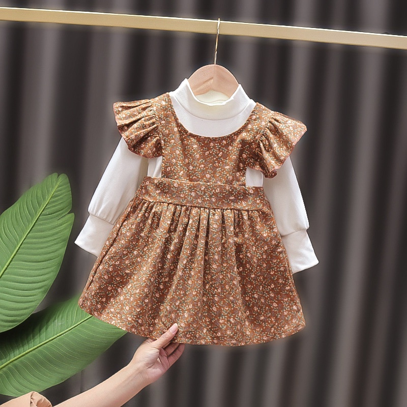 CHUBBI 114 Dress Bayi Overall Perempuan Autumn Leave Blowing