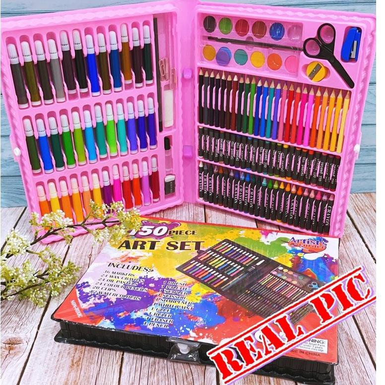

sla-87 AZ 150PCS Crayon Set Pensil Warna dan Alat Gambar / Alat Tulis & Lukis Menggambar Melukis Ana