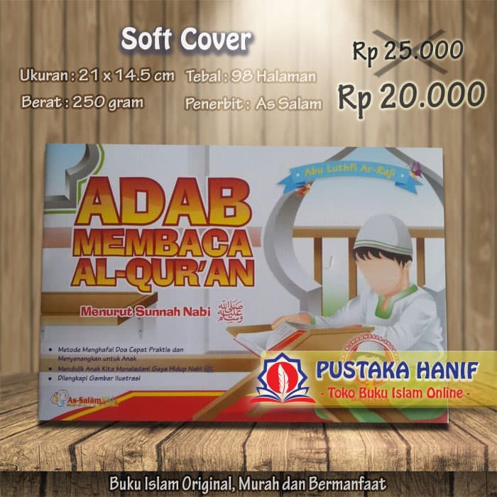 Buku Anak Adab Membaca Al-Quran menurut Sunnah Nabi