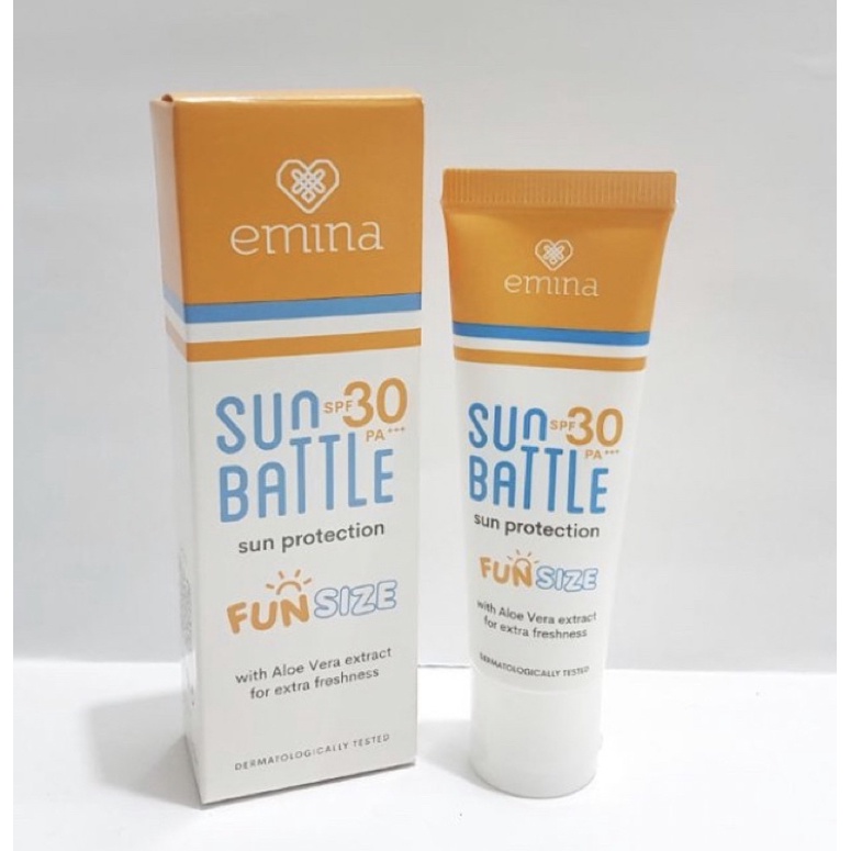 Jual Emina Sun Battle Sun Protection Spf Pa Fun Size Shopee Indonesia