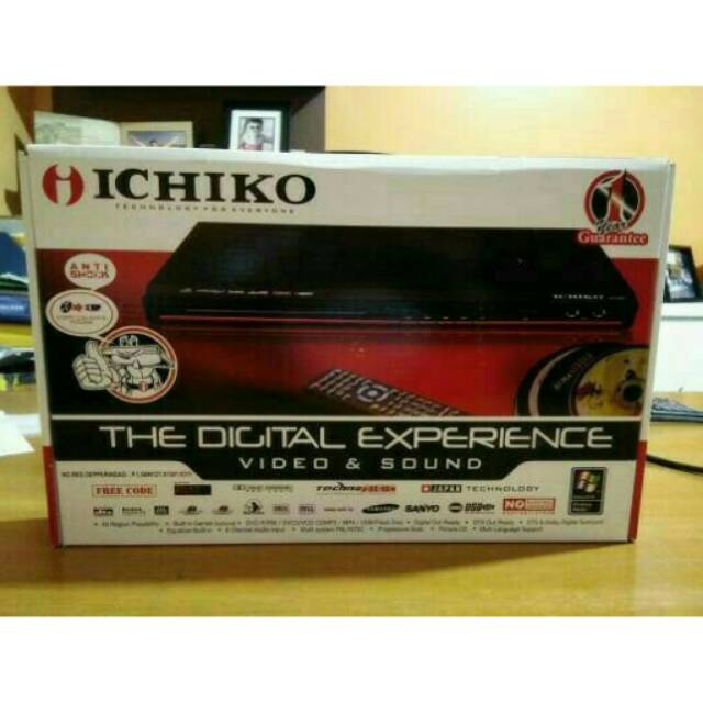 DVD player ICHIKO, MP3 MPEG4 USB /dvd murah