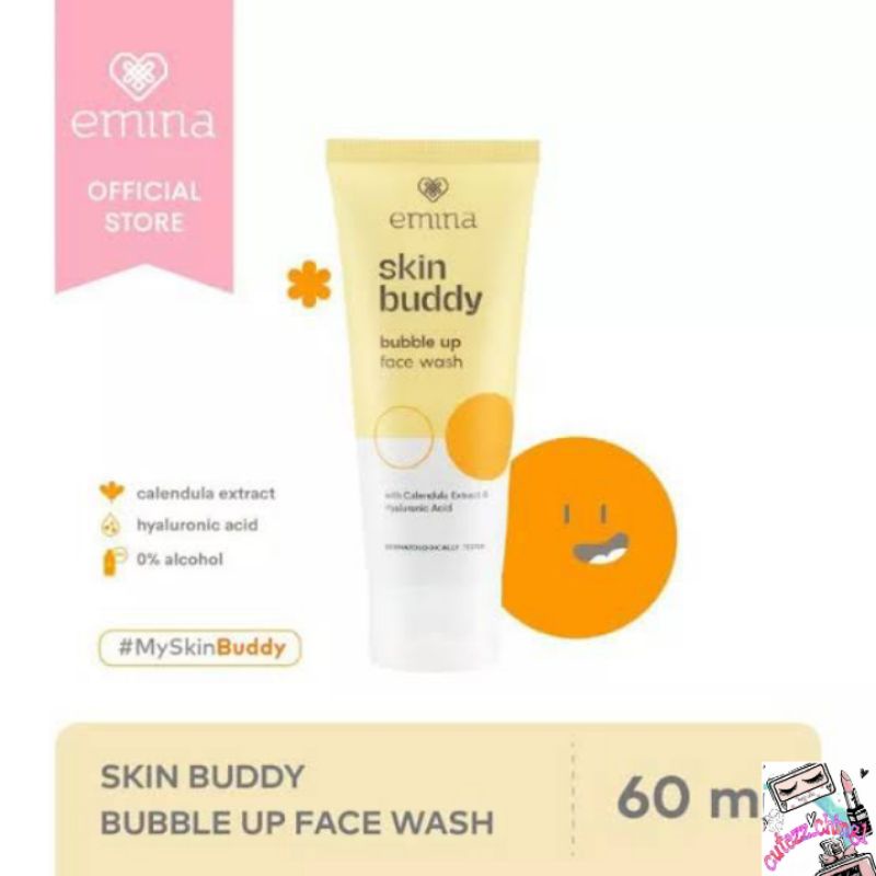 ☃️Cutezz_ching1☃️Emina Skin Buddy Bubble Up Face Wash 60 ml