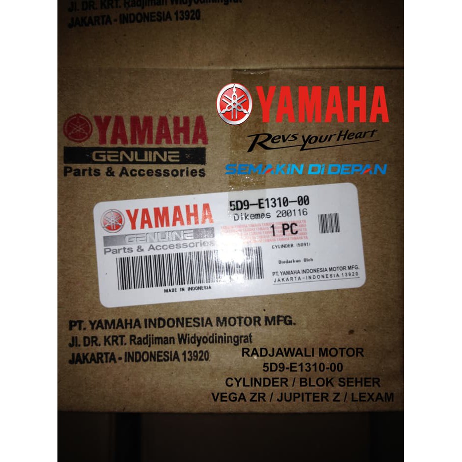 CYLINDER BLOK SEHER VEGA ZR/JUPITER Z(2010-2012)/LEXAM ORI OEM ASLI  awet murah kuat ori garansi