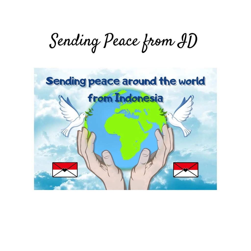 

Sending Peace from Indonesia Postcard Series