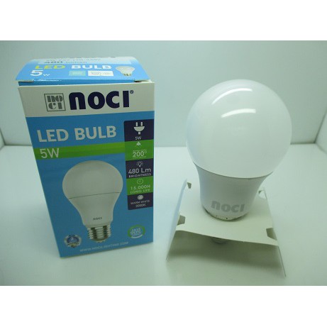 Lampu Bohlam LED NOCI / LED BULD 5 WATT 3000K warm white | Shopee Indonesia