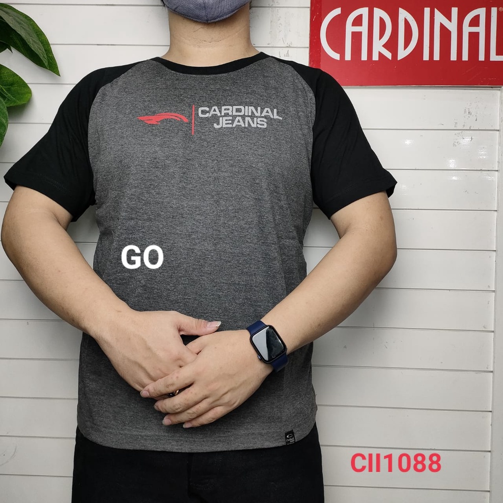 gof KJN CARDINAL JEANS KAOS T-Shirt Cowok Baju Reguler Slimfit Cowok Kaos Cardinal Keren!!!