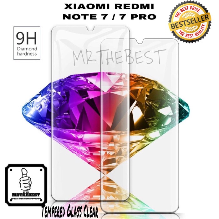 XIAOMI REDMI NOTE 7 / 7 PRO TEMPERED GLASS CLEAR SCREEN GUARD 9H
