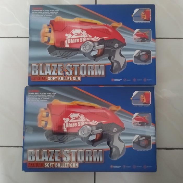 Mainan Anak Pistol Tembakan Blaze Storm Gun ( Replika Nerf ) Terbaru