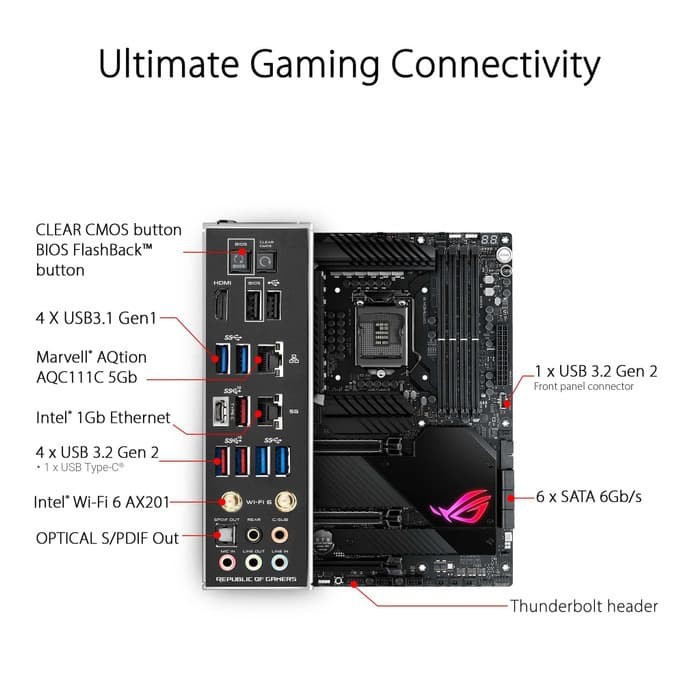Asus ROG STRIX Z490-E GAMING (Socket Intel LGA 1200, Gen 10)