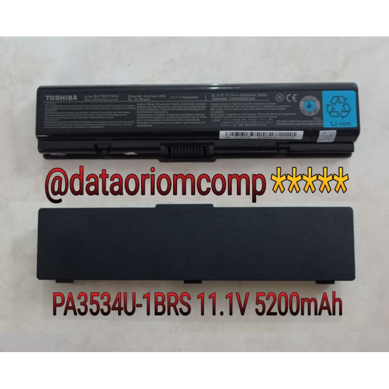 Baterai Battery Toshiba Satellite A200 A205 A300 A305 M200 L200 L300 L305 L450 L500 PA3534U