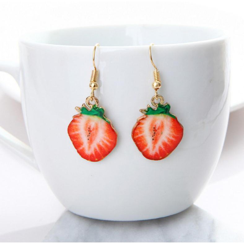 ★ODS★ FA28  Anting Piercing Desain Aneka Buah Bahan Akrilik Gaya fashion  Korea  Wanita