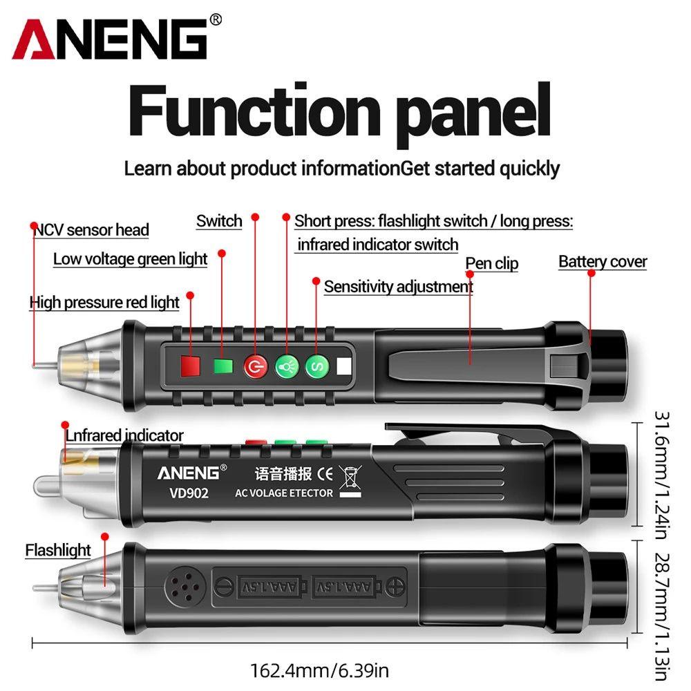 Pineapple AC Voltage Detector Tester Multifungsi Infrared Pen Style Electroscope Pengukur Tegangan