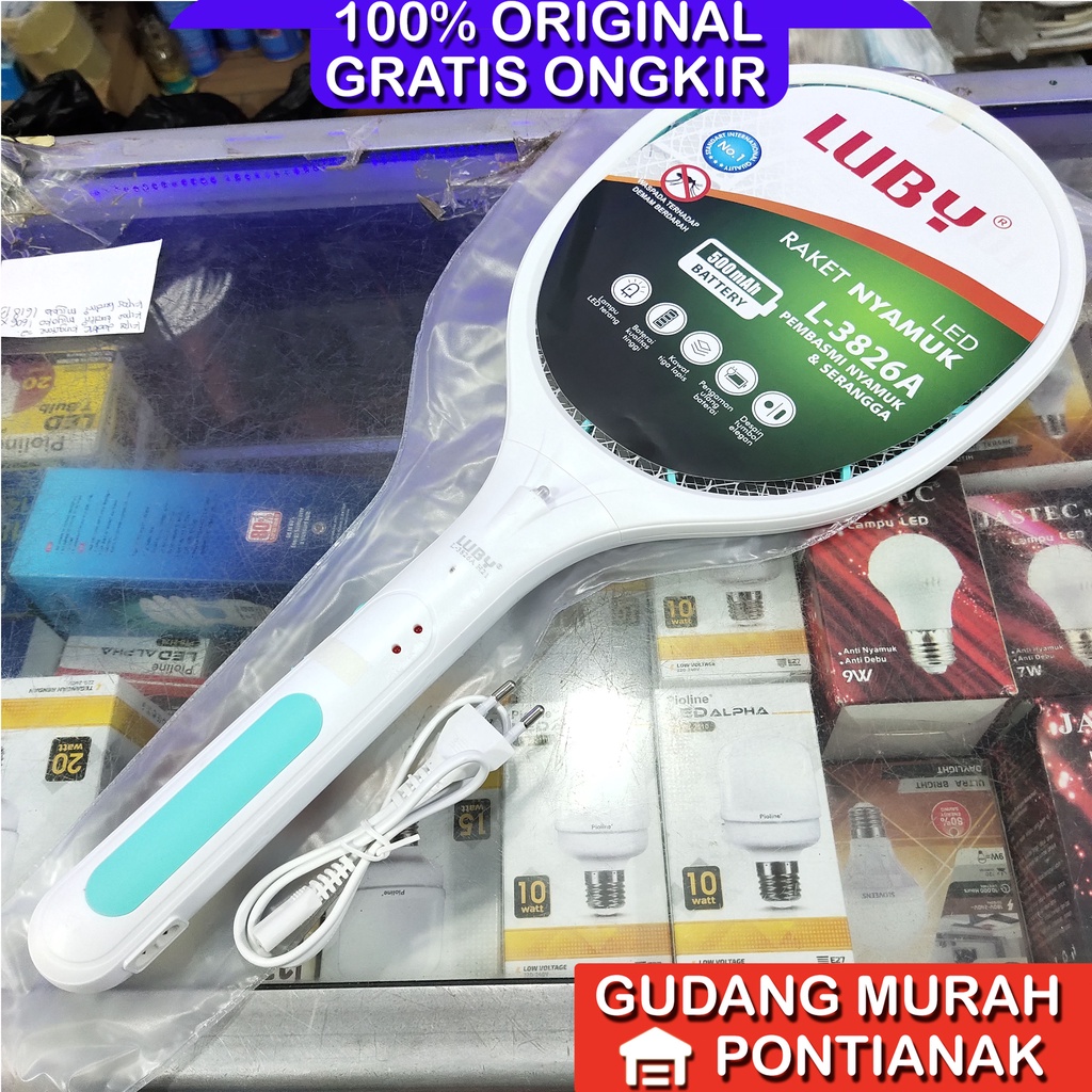 Raket Nyamuk Luby L-3826 Sentrum nyamuk kuat dan tahan lama