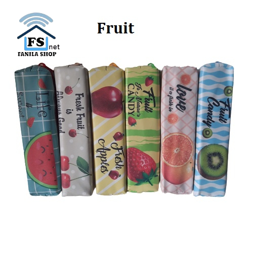 Kotak Pensil Tempat pensil Motif Snack Food and Fruit Tepak Pensil Lucu Unik