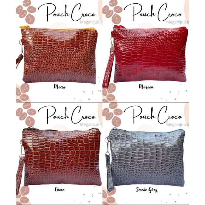 POUCH CROCO / CLUTCH CROCO / POUCH CROCO WANITA / DOMPET WANITA