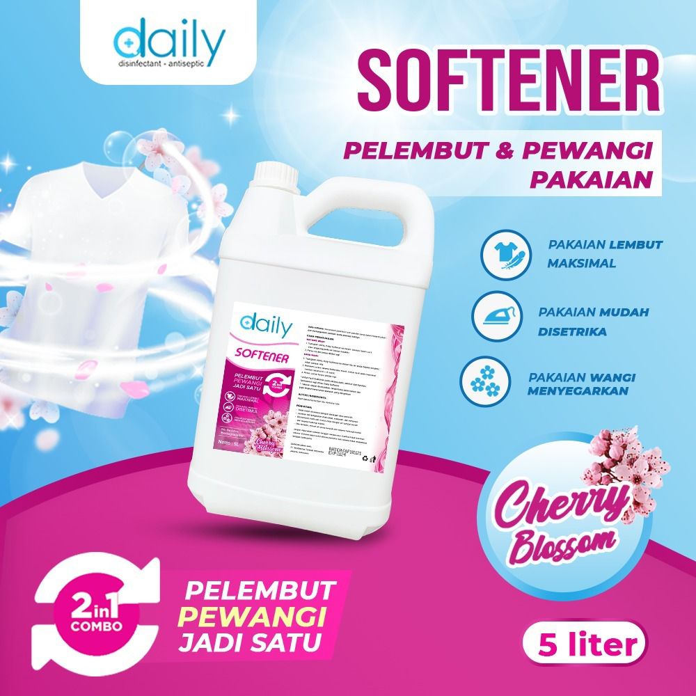 SOFTENER 2IN1 PEWANGI DAN PELEMBUT PAKAIAN 5 LITER DAILY SOFTENER
