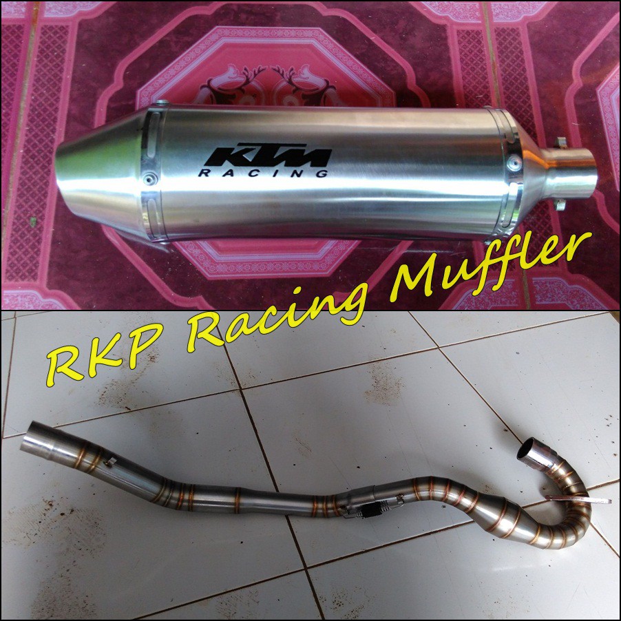 Knalpot KTM stainless steel untuk motor Honda CRF150L / CRF 150 L