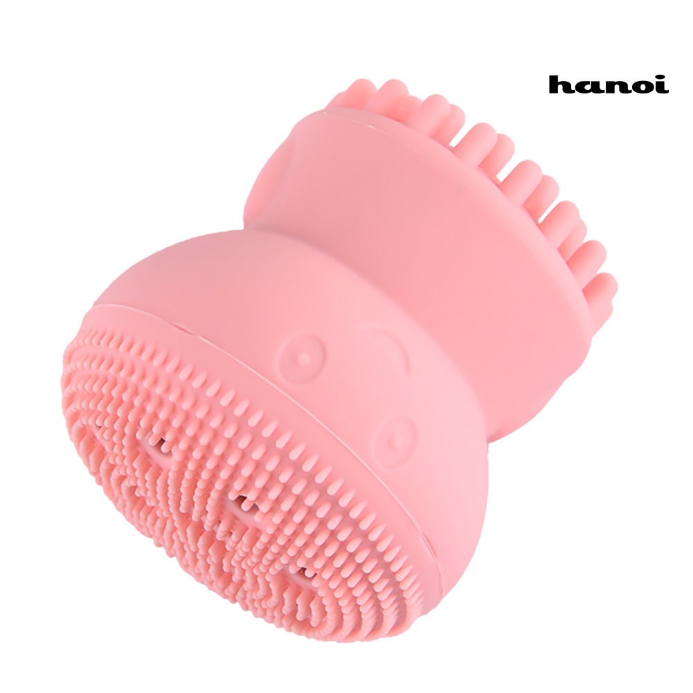 HQTM_Mini Octopus Silicone Face Cleansing Washing Brush Facial Cleaner Exfoliator