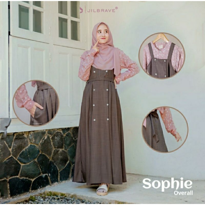 Jilbrave Sophie Overall Motif Bunga Manis