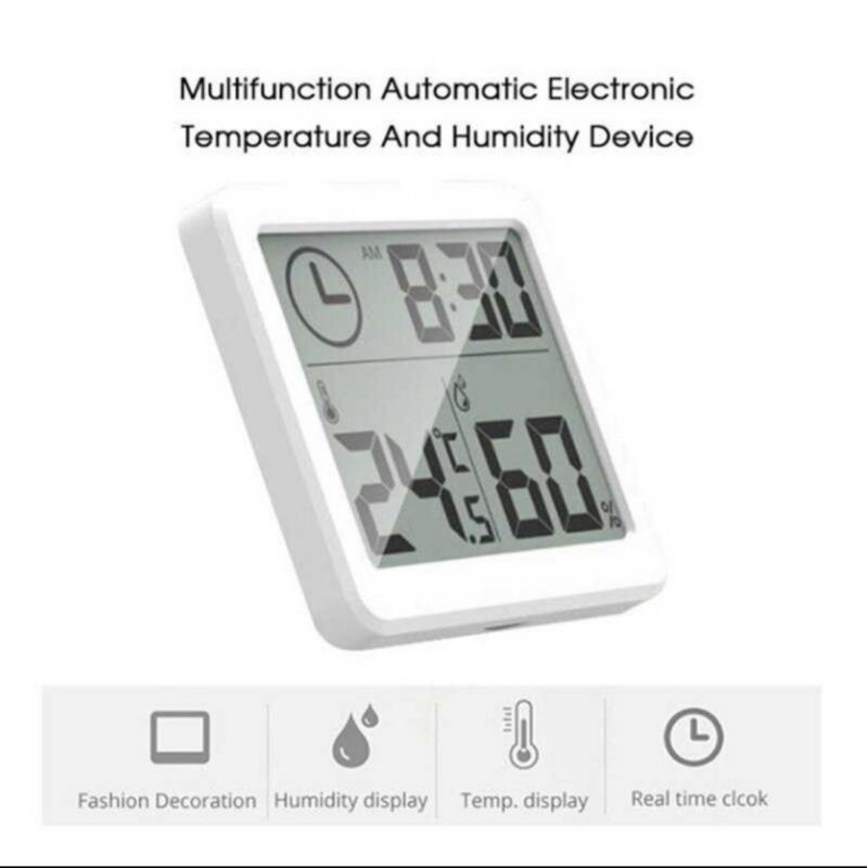 Jam Digital / Jam Dinding / Jam Meja Digital Thermometer Hygrometer Multifunction