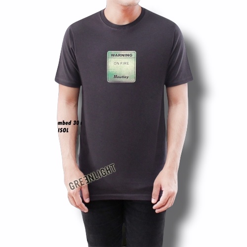 Kaos Pria Lengan Pendek Kaos Distro Baju Kaos Bombogie Original Size L dan XL-1