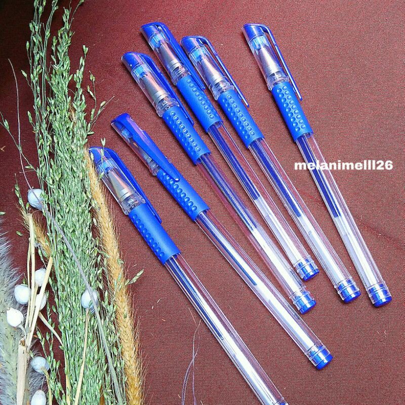 

Pulpen Biru gel 0.5