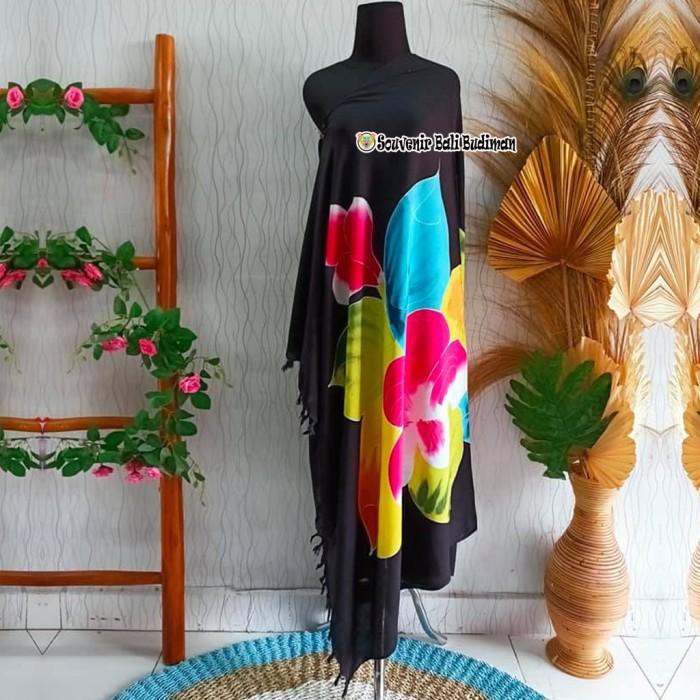 Kain Pantai Bali Tebal Rumbai Kain Bali Pantai Katun Polos Motif Bunga 073