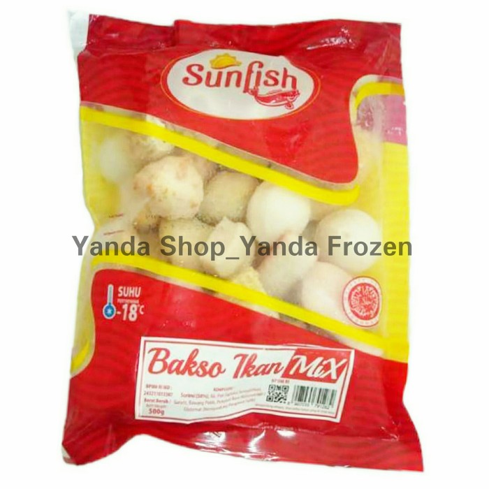 

Sunfish Bakso Ikan Mix Berat 500gr