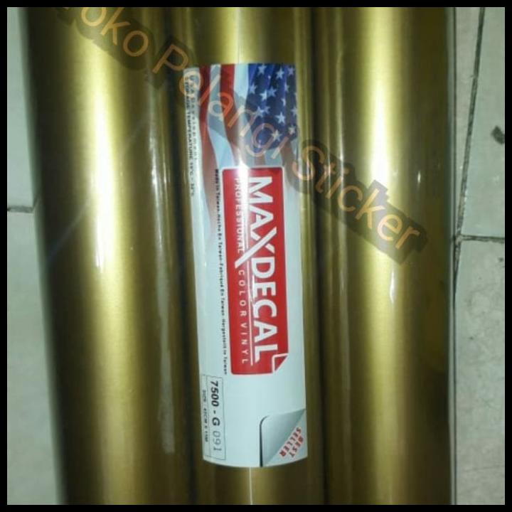 

Sticker Maxdecal Vinyl 45Cm X 15 M (Gold) Doff Dan Glossy