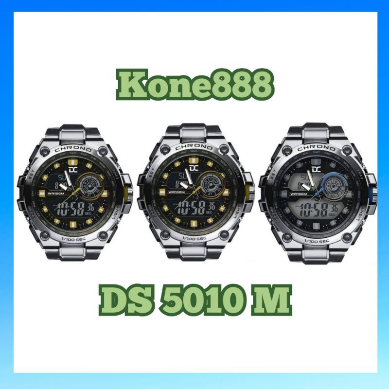 JAM TANGAN DIGITEC DS 5010 M STAINLESS STEEL 100% Original