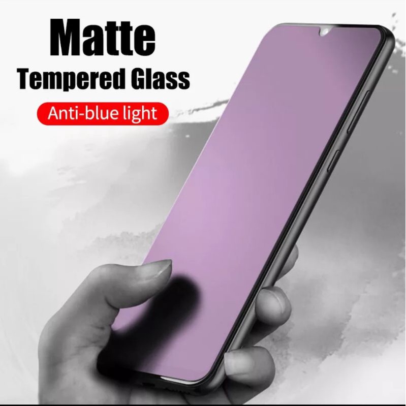 Samsung A03s TG BLUE TEMPEREDGLASS CERAMIC MATTE BLUE ANTI RADIASI Samsung A03s