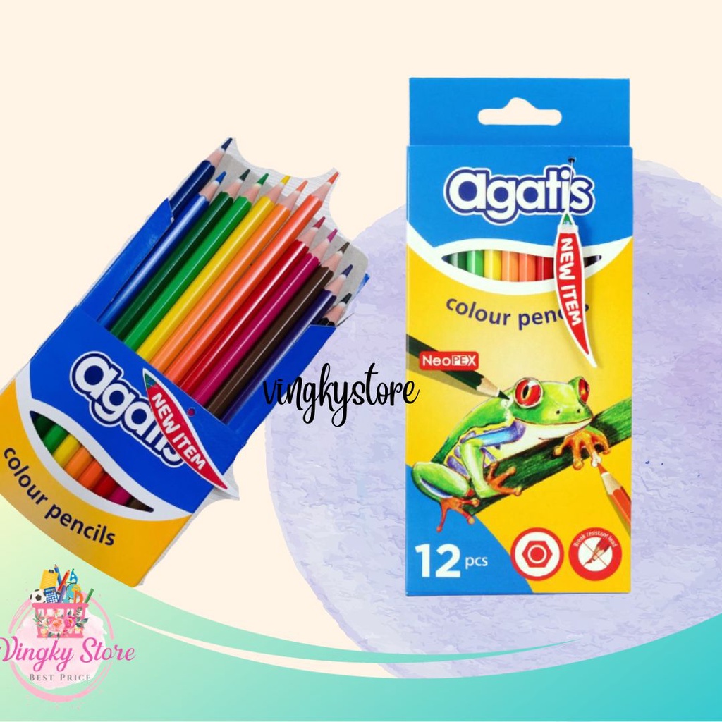 

Pensil Warna Agatis Neopex 12 Warna Panjang