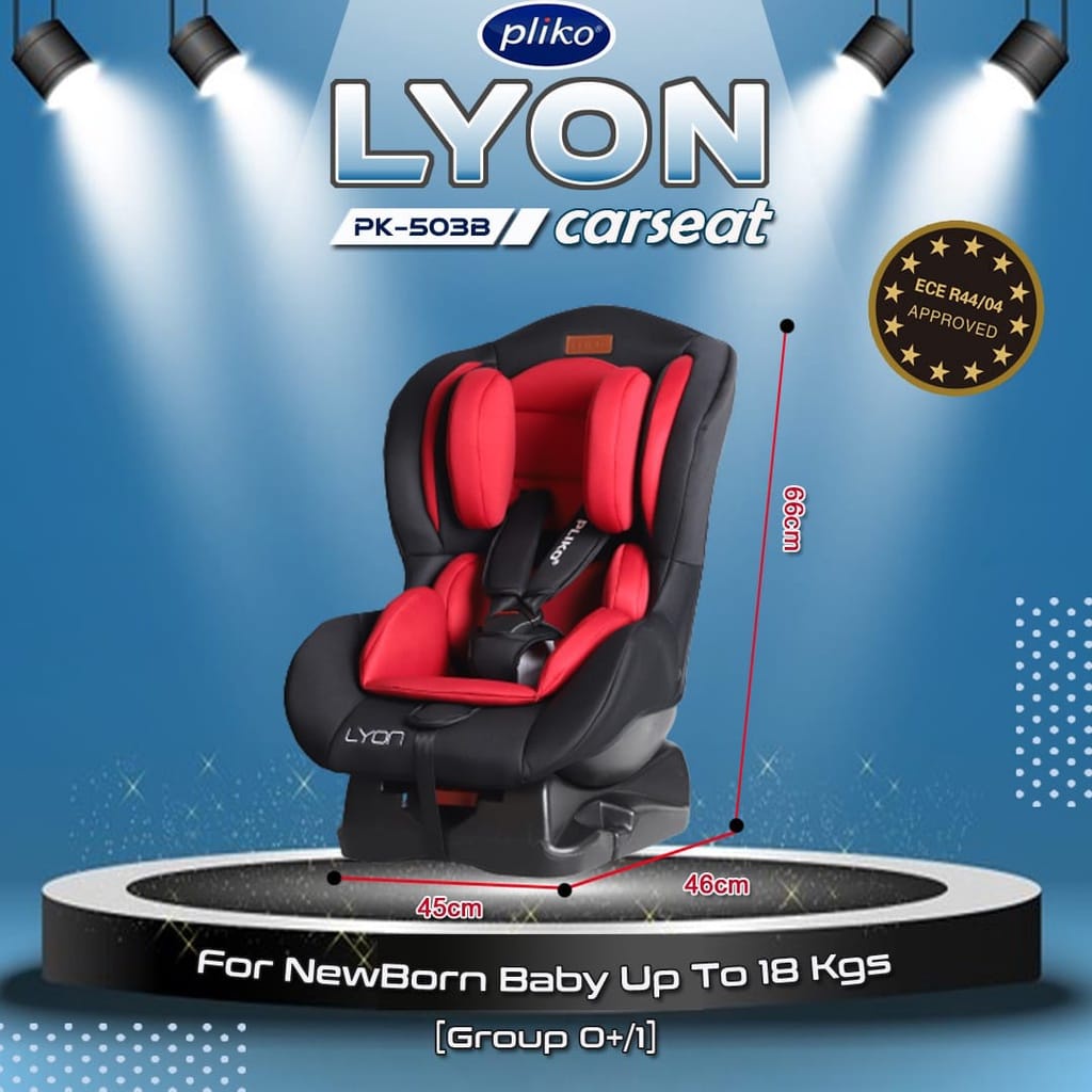 Pliko Carseat Lyon PK503B - Kursi Mobil Anak