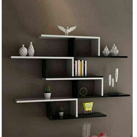 MEJA TV MINIMALIS MODERN Rak TV Dinding Tempel Nakas Kayu  Hiasan Dinding Dekorasi Dinding Lf