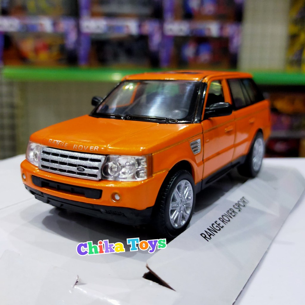 gratis Range Rover Sport Orange Diecast Miniatur Mobil Kinsmart