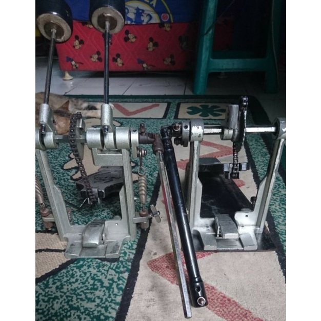 Double Pedal Drum Murah. Pedal Drum Bekas. Lazer Double Pedal