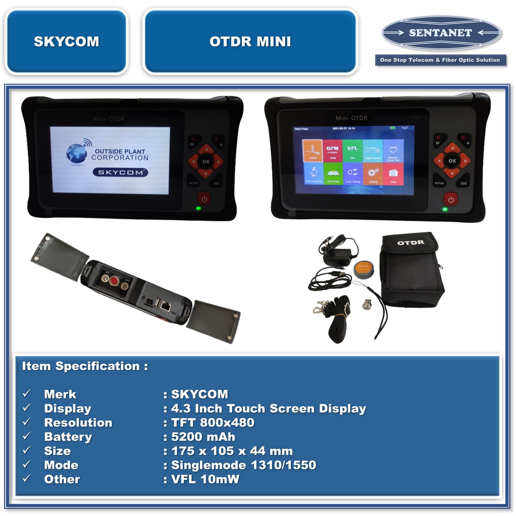 OTDR Mini Skycom TOT560/T560