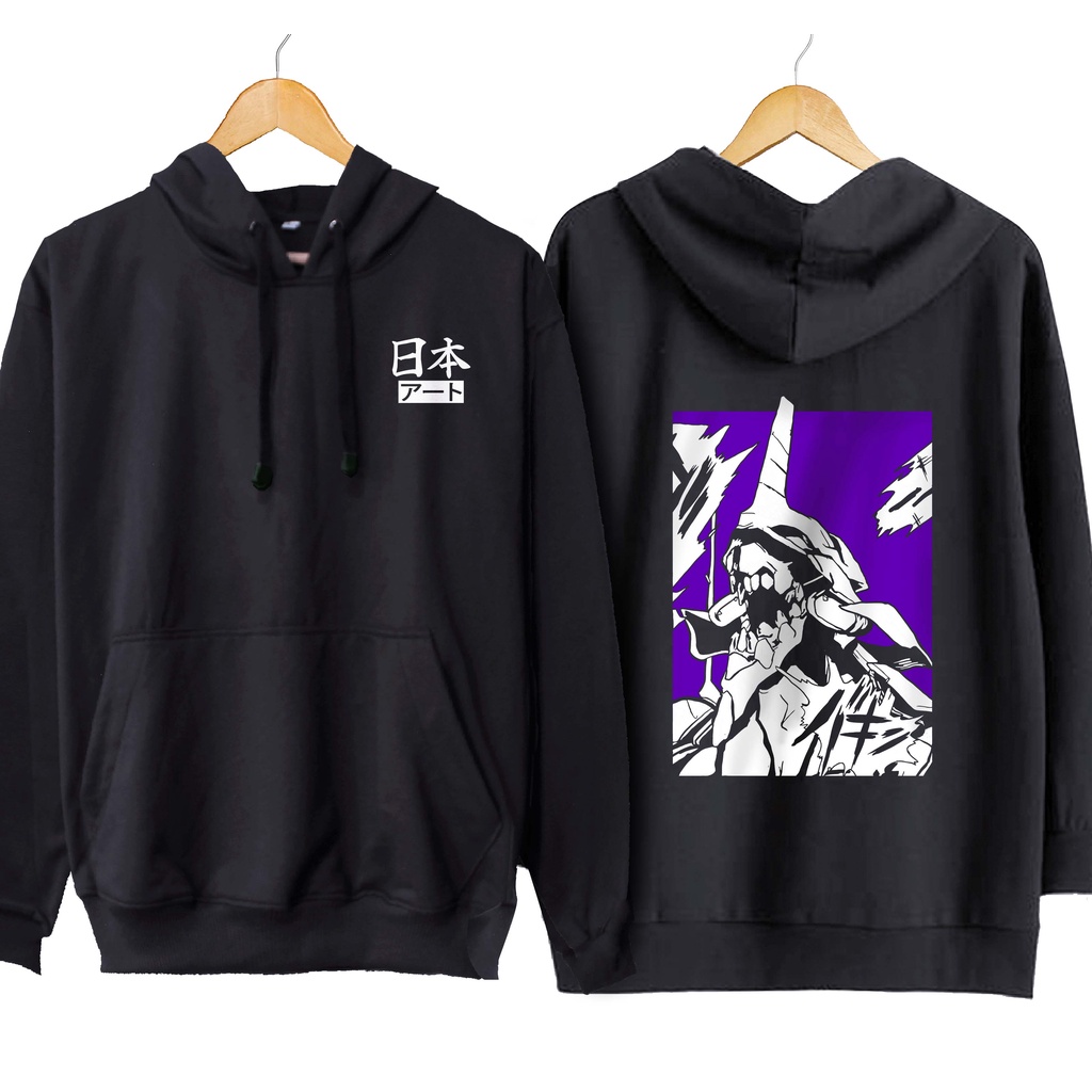 Jaket hoodie jumper anime EVANGELION UNIT0102 - EVANGELION material cotton fleece