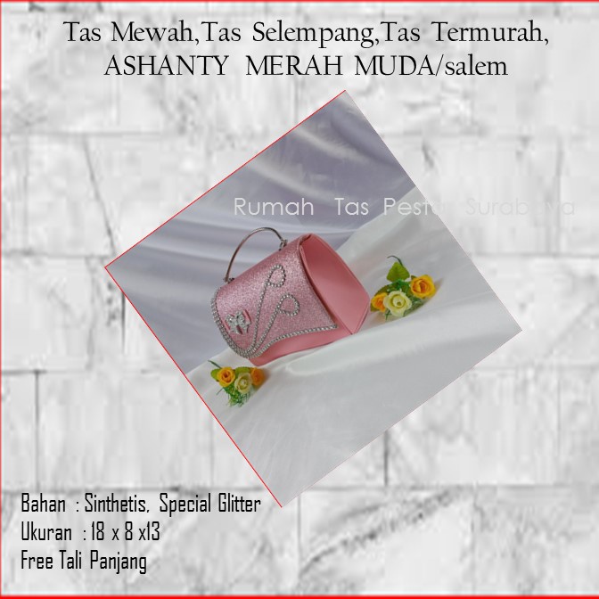 Tas Mewah,Tas Selempang,Tas Termurah,ASHANTY  MERAH MUDA