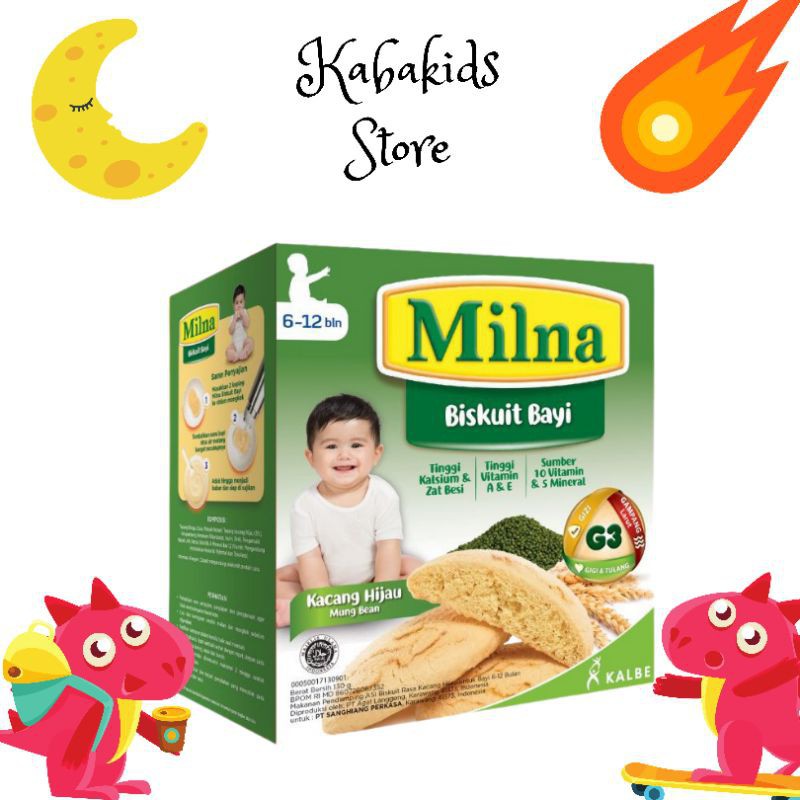 Milna Biskuit Bayi 130 gr Milna Baby Snack Biskuit - Kabakids Store